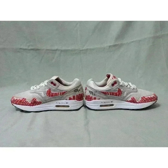 Nike Air Max 1 Sketch To Shelf University Red 2019 Shoes Sneakers Sz5 CJ4286-101 - Picture 11 of 12